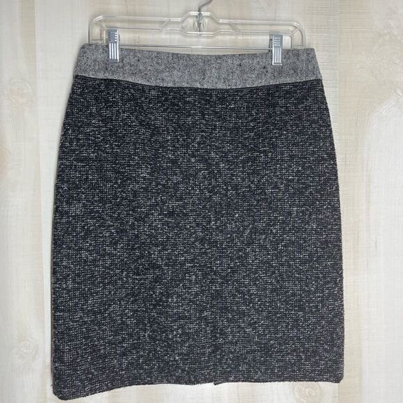 Liz Claiborne gray wool skirt above the knee, size 6 - Picture 3 of 11
